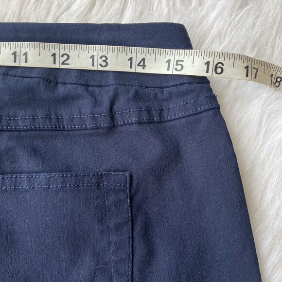 Slim-Sation Pants Sz 14 Navy Blue Pull On Capri Plus Size Stretch Summer Beach - Picture 7 of 11